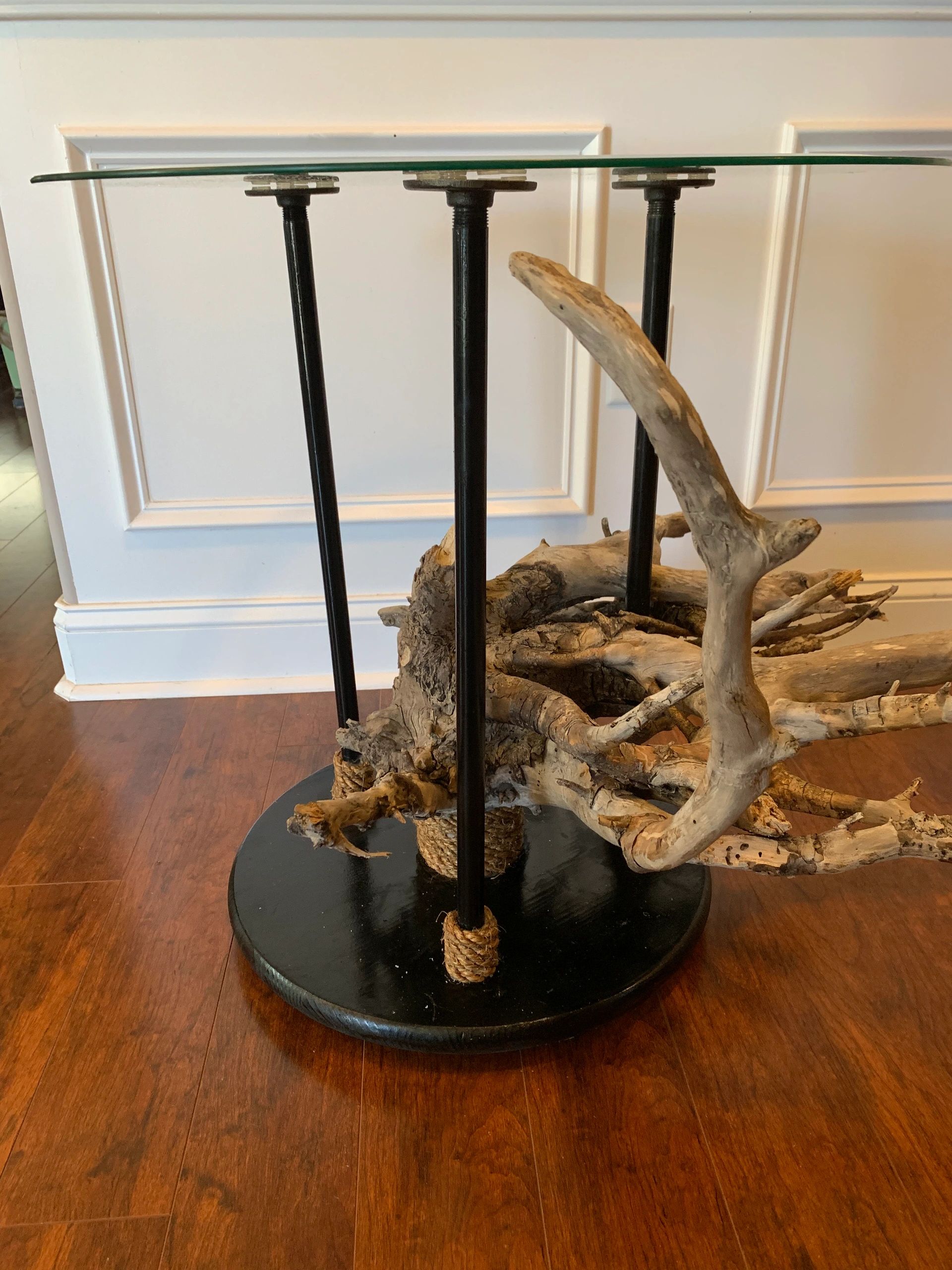 {"blocks":[{"key":"e8n54","text":"Newest driftwood piece for sale! $750 - call or email today. End table with beveled glass top. ","type":"unstyled","depth":0,"inlineStyleRanges":[],"entityRanges":[],"data":{}}],"entityMap":{}}