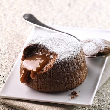 Chocolate salted caramel lava cake at Armetta's Daisy Reid in Lake Ridge
