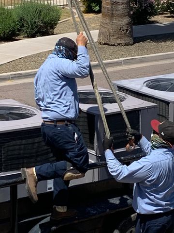 SummerCold Hvac Replaces 30 package units for commercial property management Company in Phoenix Az