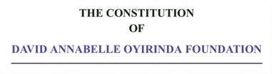 DAVID AND ANNABELLE OYIRINDA FOUNDATION