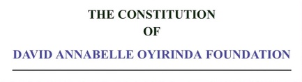 DAVID AND ANNABELLE OYIRINDA FOUNDATION