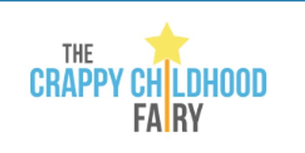 Logo for The Crappy Childhood Fairy with a star wand.