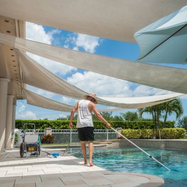 Pool cleaning in palm bay florida
