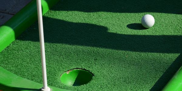 golf ball on golf course