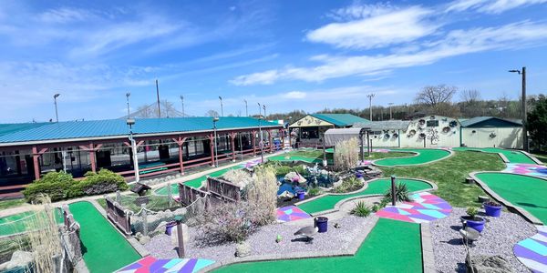 Colorful and well-maintained, an 18-hole golf course located at Puttin Plus Family Fun Center in Sau