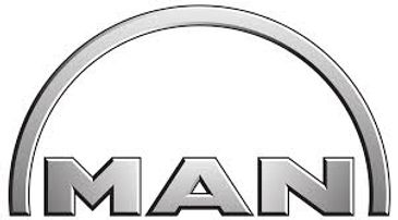 Logo with the word 'MAN' inside a semi-circular arch.