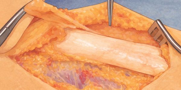 Achilles debridement drawing