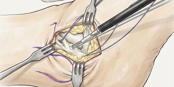 Ankle ligament repair and stabilisation using bone anchor