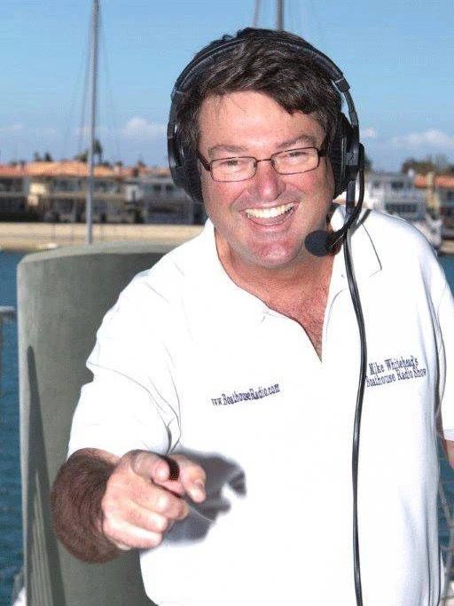 Captain Mike Whitehead during Boathouse Radio Show broadcast