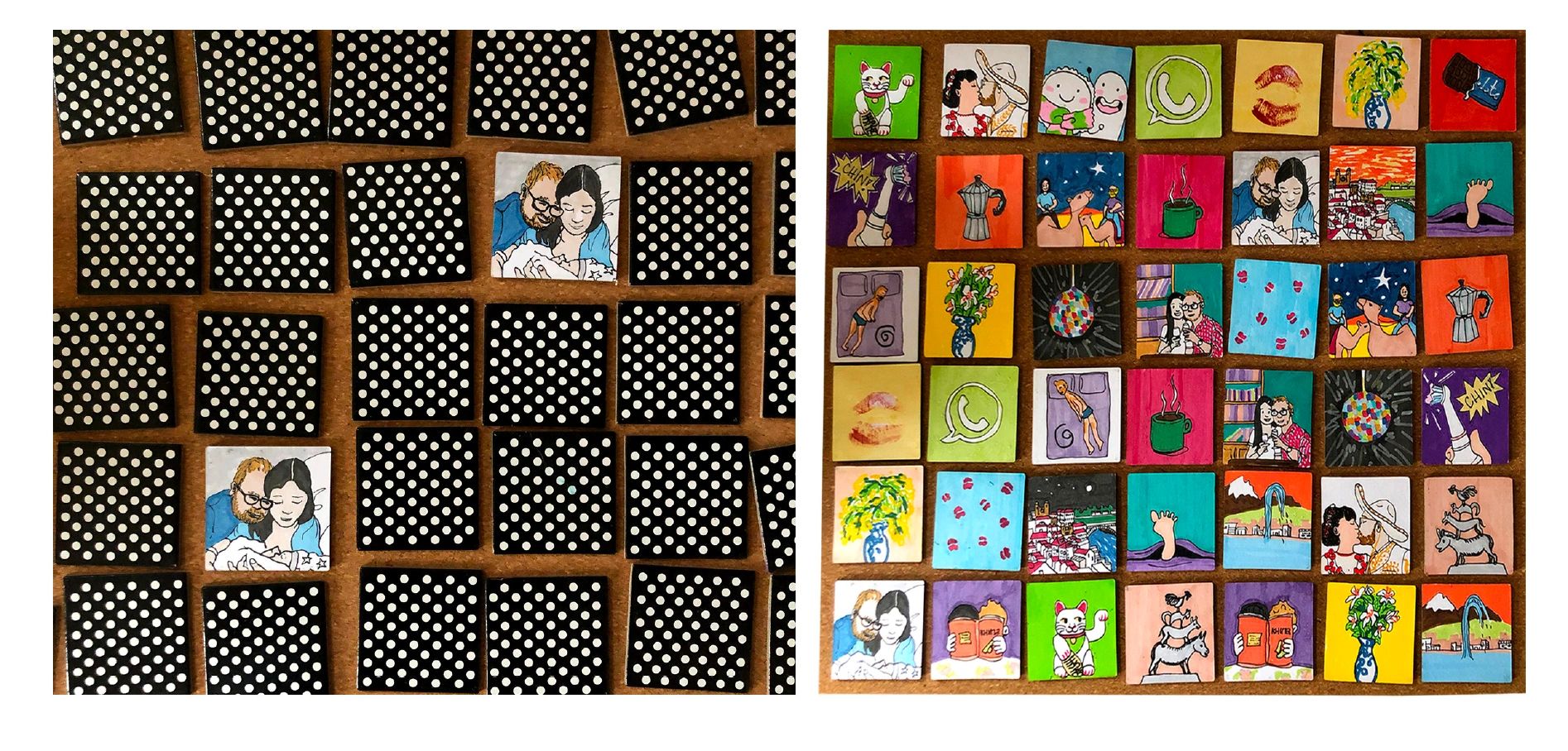 Juego de memoria creado por Dafne con sus memorias 