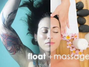 Float therapy and massage therapy photo 