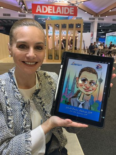 Live Caricature for International Trade Shows