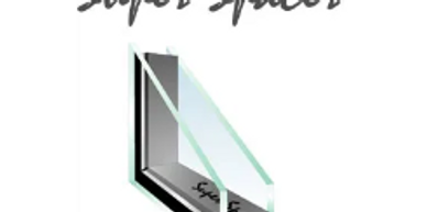 Diagram of a Super Spacer insulating glass unit showing its structure. for rv glass repair window thickness measurement matters, custom seal sizes available.