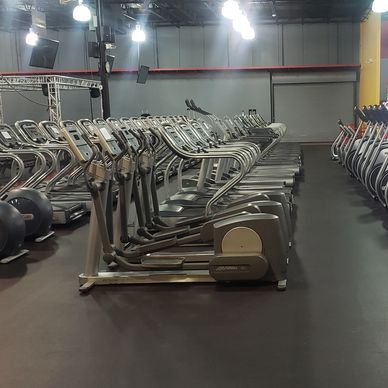 FITNESS EQUIPMENT in the gym room 