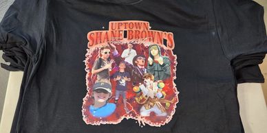 DTF or Direct to Film custom printed t-shirt