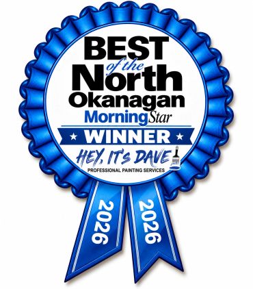 Blue ribbon award for 'Best of the North Okanagan' 2026 winner.