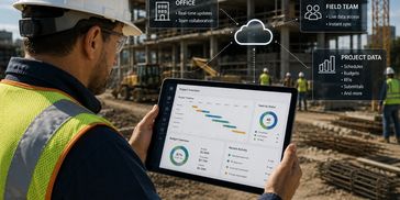 Construction software integration and workflow coordination.