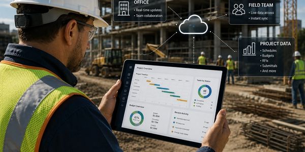 Construction software integration and workflow coordination.