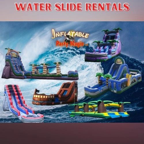 24 ft. tall Inflatable Water Slide, Inflatable Party Magic