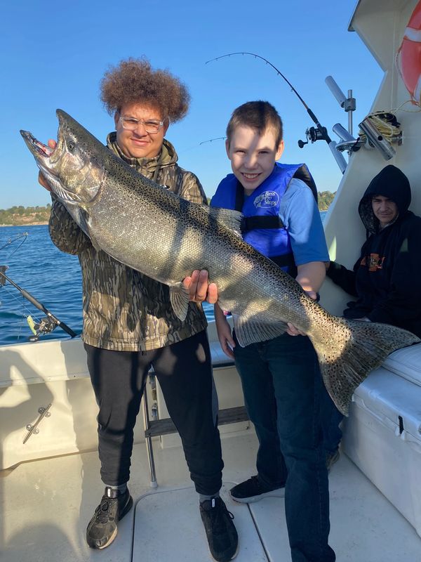 Lake Michigan salmon and trout fishing charters on our charter boat out of port Washington Wi