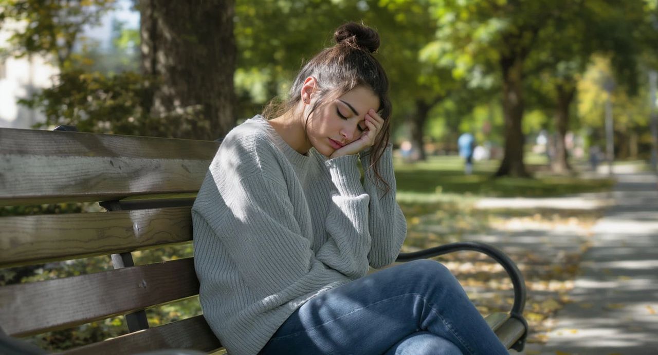A young woman sits on a park bench, resting her head on her hand with a tired expression. The image symbolizes the frustration and wasted time Excel users experience while waiting for slow VLOOKUP operations to finish. Ideal for illustrating the inefficiency of manual data merging in spreadsheets and promoting faster, automated alternatives like Python A young woman sits on a park bench, resting her head on her hand with a tired expression. The image symbolizes the frustration and wasted time Excel users experience while waiting for slow VLOOKUP operations to finish. Ideal for illustrating the inefficiency of manual data merging in spreadsheets and promoting faster, automated alternatives like Python