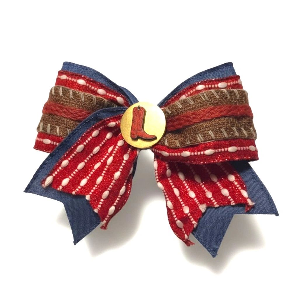 Rootin Tootin Cowgirl Jessie Hair Bow - Toy Story Inspired Handcrafted Hair Accessory