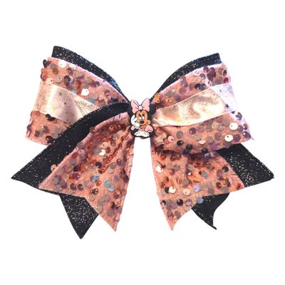 Minnie Pink Sparkle Hair Bow - Handcrafted Hair Accessory