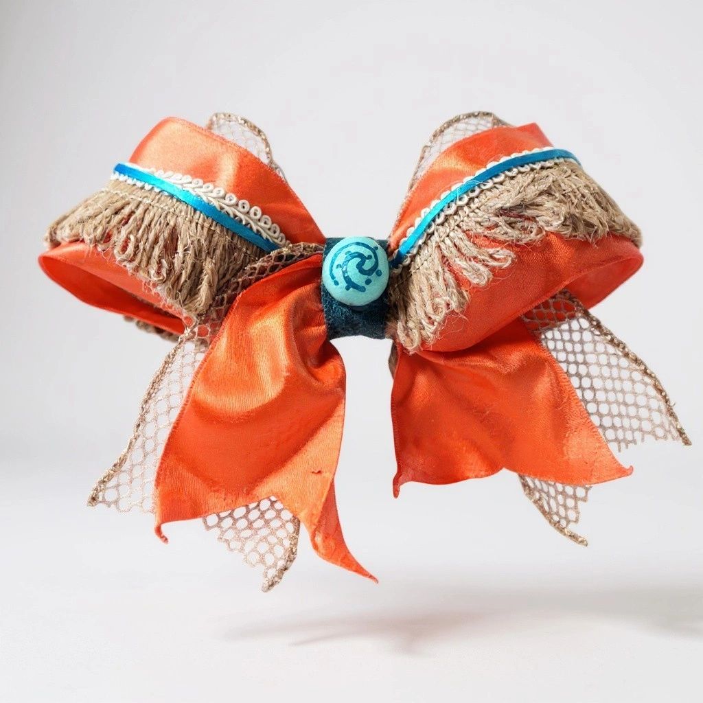 Island wave Rider Princess Hair Bow - Moana Character Inspired Hair Accessory