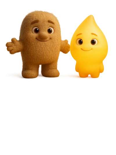 hug and soul mascot presenting hug&soul platform