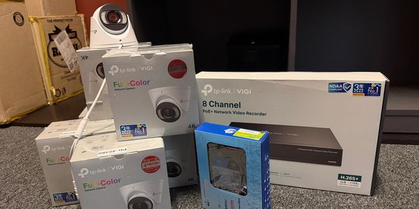 Uniview CCTV installation for residential and commercial properties, offering wired PoE connectivity