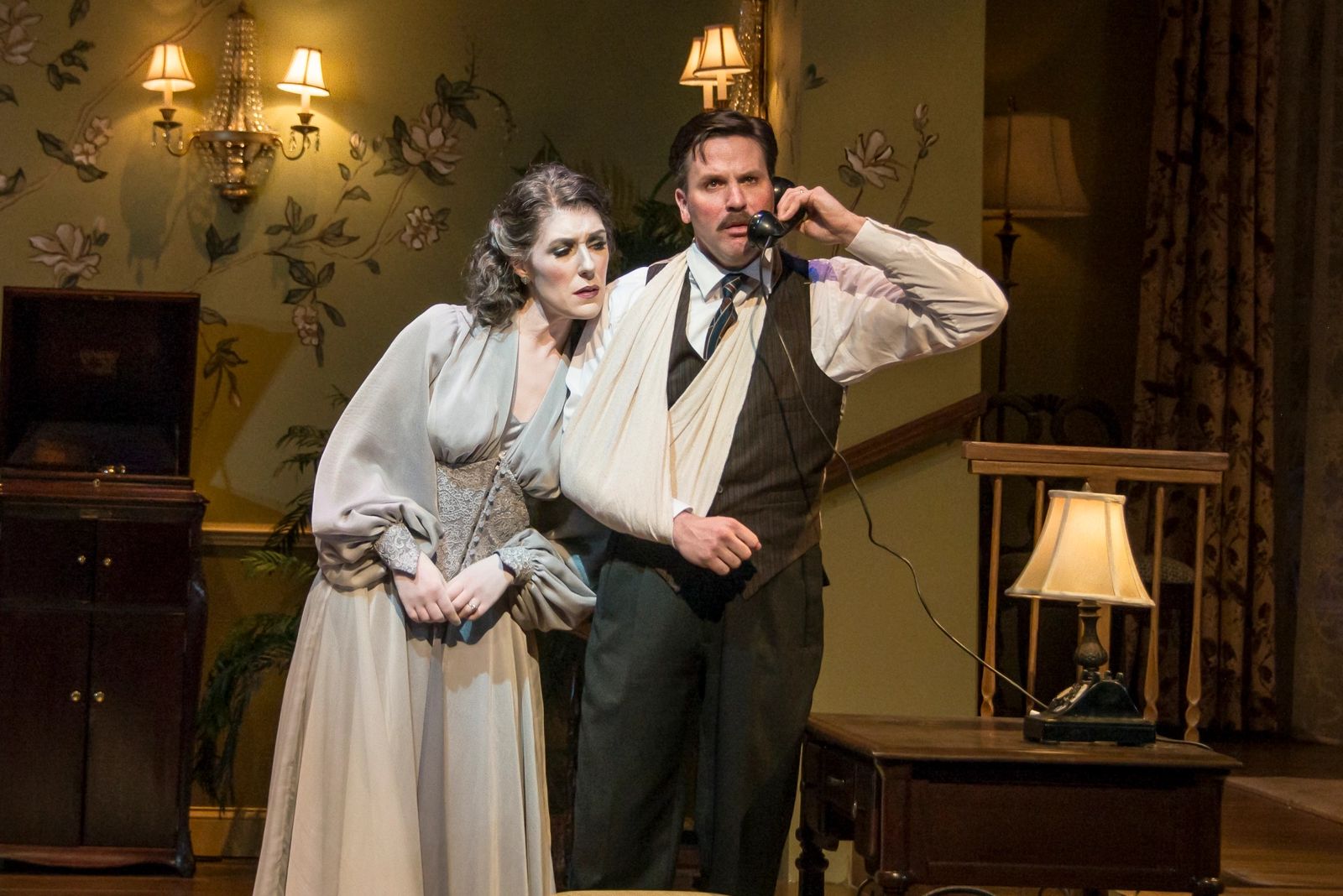 Brian Gligor and Katie Cunningham in Blithe Spirit