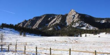 Image of Flatirons from Chautauqua