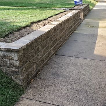 Block Retaining Wall Installation in Minneapolis.