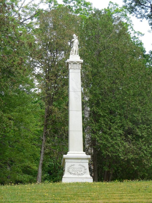 The Cooper Monument after cleaning, in Lakewood Cemetery, Cooperstown NY 