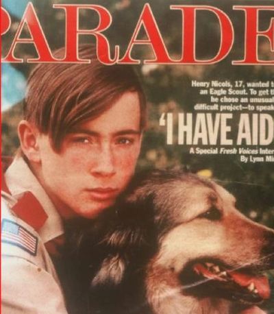 Henry Nicols, HIV AIDs activist on cover of Parade Magazine