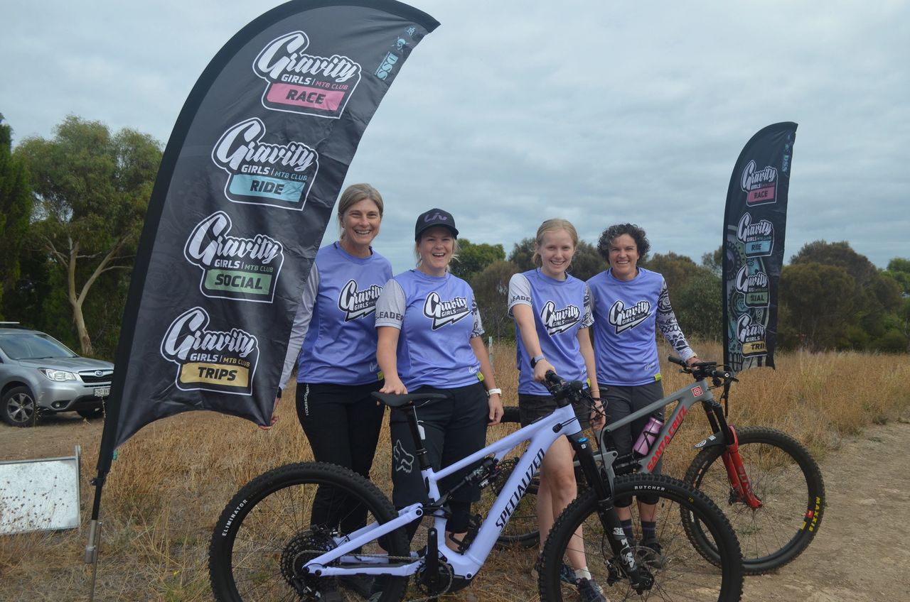 Gravity Girls committee members Ann-Marie Chowles, Moira Love, Talia Simpson and Susie Green