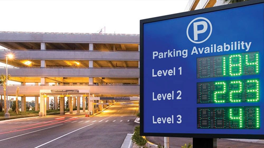 Parking spaces are abundant throughout the CBD.