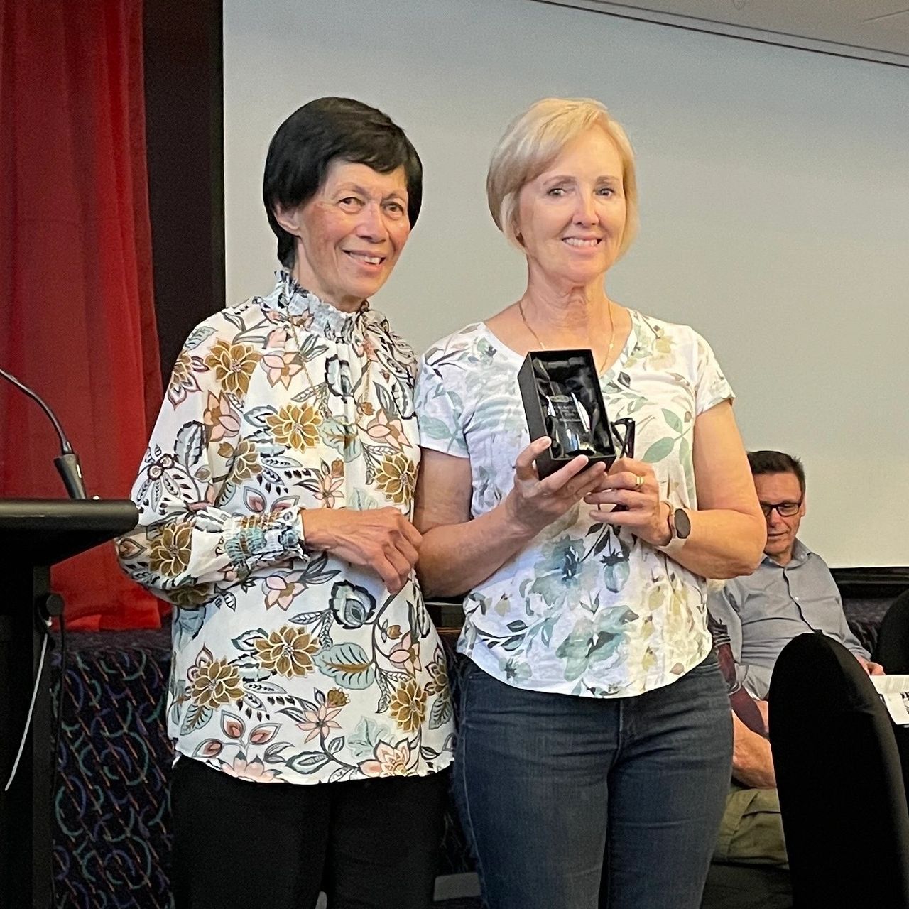 President Maureen Merrick and Elaine Davies