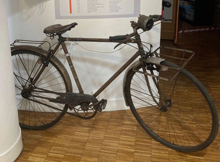 Nancy's bike in the Blois Resistance Museum Nancy's bike in the Blois Resistance Museum