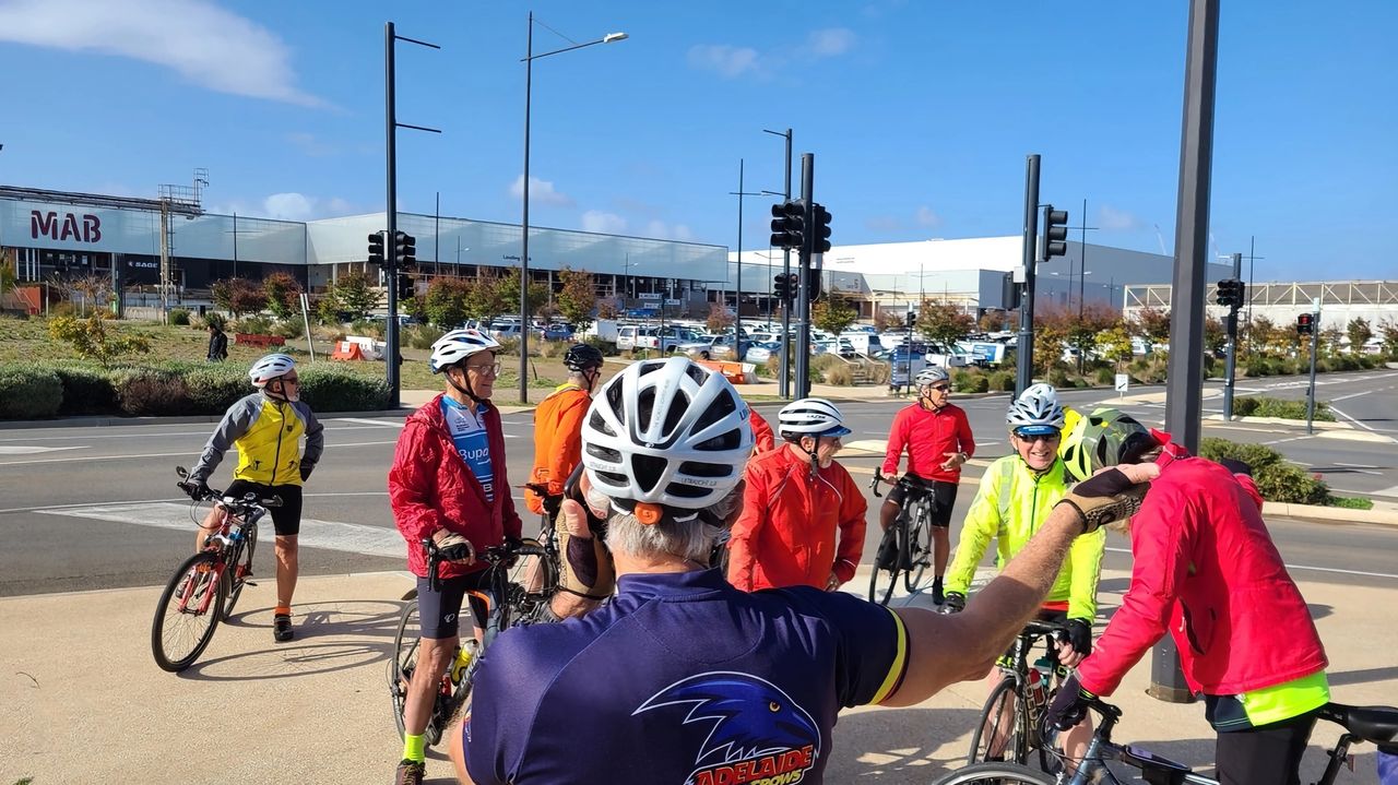 Wednesday Wheelers gathered for a ride