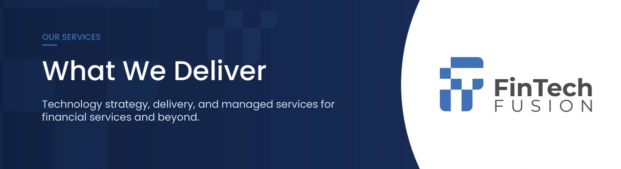 FinTech Fusion technology services for financial industry.
