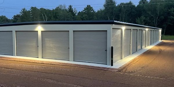Self storage security lighting at Big Bull Falls Storage in Wausau 
