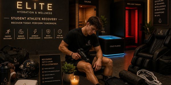 Student athlete recovery services at Elite Hydration & Wellness in Woodstock, Georgia