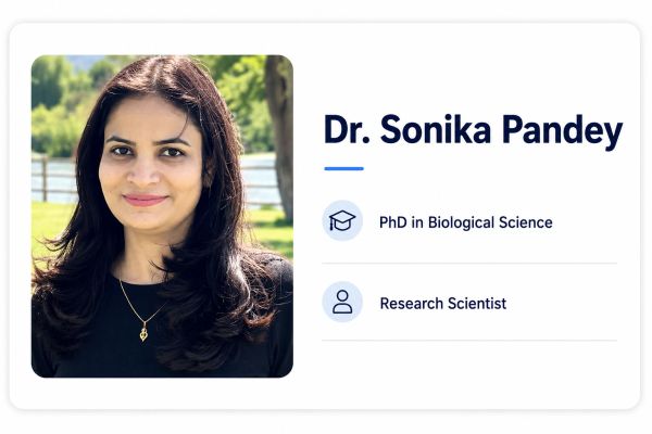 Name: Dr. Sonika Pandey
Qualification: PhD in Biological Science
Position: Research Scientist