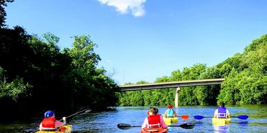 Paddling the Lehigh River by rt 33.
