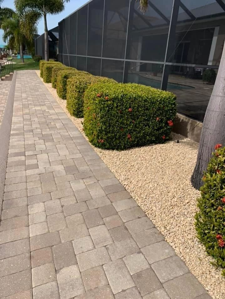 Landscape maintenance and hedge trimming service Florida