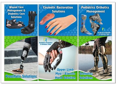 Here at Re-Active  your Life, the care we are providing in ranges from new prosthetics limb and Orth