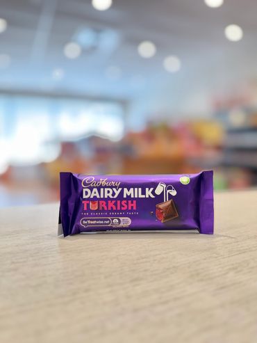 Cadbury Dairy Milk Turkish Delight made in Ireland