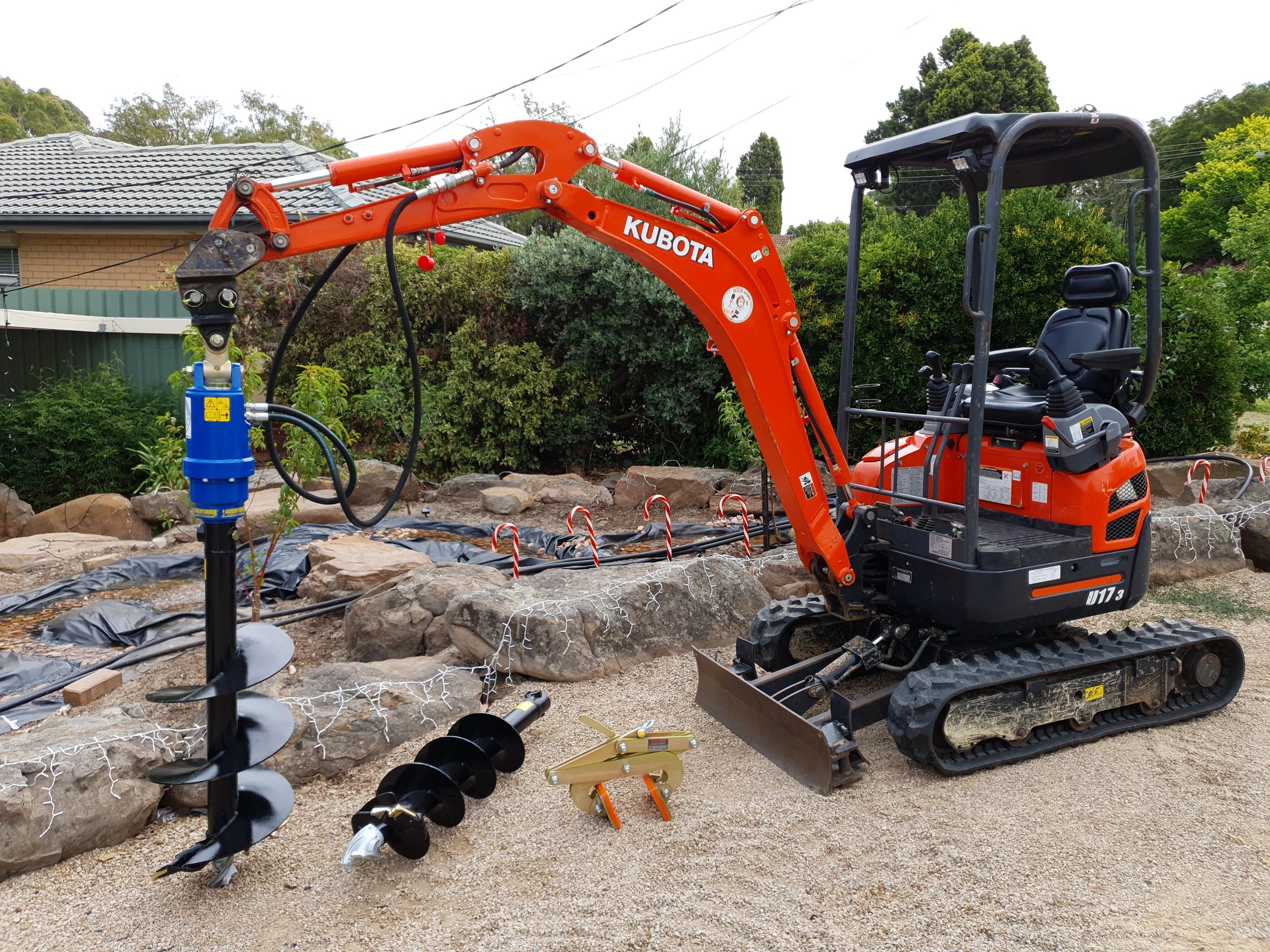 Excavator Auger Attachment