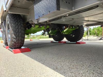 Camper trailer weighing